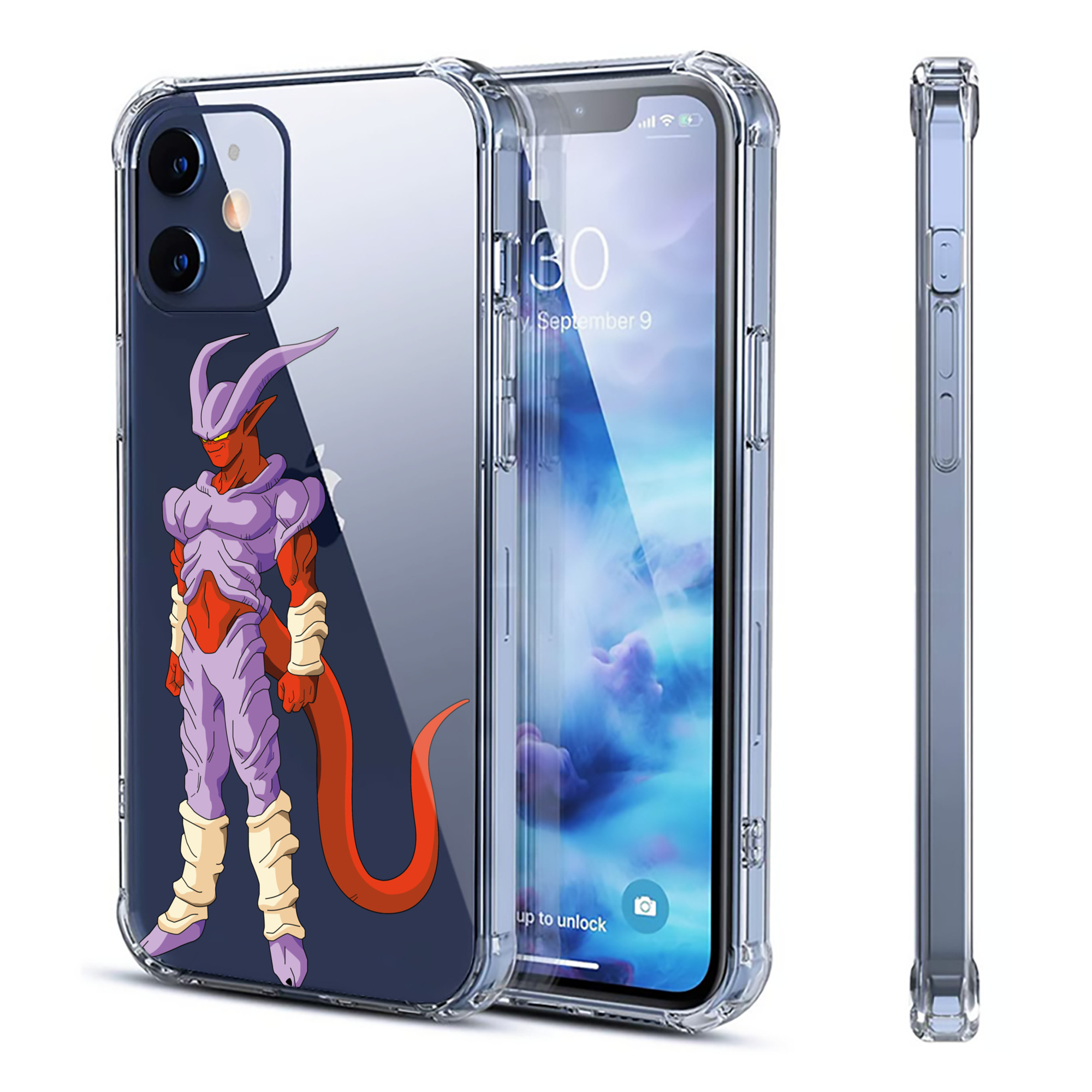 （画像用） ドラゴンボール ジャネンバ DRAGON BALL Janemba 【iPhone 12シリーズ対応】透明スマホケース（クリアソフトケース）